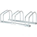 HOMCOM Suport Parcare pentru Biciclete, Design Durabil din Oțel, 76x33x27cm, Argintiu | Aosom Romania