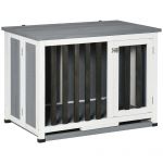 PawHut Țarc Pliabil pentru Câini din MDF, Ușor de Asamblat, Gri, Ideal pentru Interior | Aosom Romania