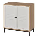 Vinsetto Dulap de Birou din Lemn cu 2 Uși și Raft Ajustabil, Sistem Anti-răsturnare, 62x30x67.5cm, Design Elegant | Aosom Romania
