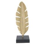 Mauro Ferretti Decor Frunze Glam Cu Suport Pentru Lumanari Cm 10X10X30