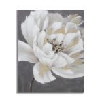 Mauro Ferretti PICTURA pe panza FLoare ALBA/AURIU CM 80X3,7X100