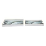 Mauro Ferretti Set De Tavite Marmura Alba Cm 40X30X4-35X25X3,5