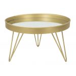 Mauro Ferretti Suport Tava Glam Gold/Oglinda Cm Ø 31X18