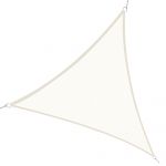 Outsunny Cort Parasolar Triunghiular, Protecție UV, Perfect pentru Spații Exterioare, Crem, 6x6x6m | Aosom Romania