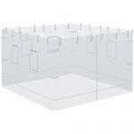 Outsunny Set 4 Plase Anti-Tantari pentru Pavilion Curte cu 6 Ferestre 1 Ușă Protecție Insecte | Aosom Romania