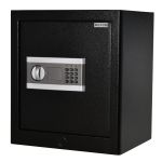 HOMCOM Seif din Oțel cu Închidere Electronică, Siguranță pentru Valori, 38x31x42.7cm, Negru | Aosom Romania