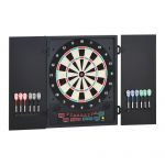 HOMCOM Tabla de Darts Electronică Profesională cu 6 Display-uri, 12 Săgeți, 27 Moduri de Joc, 51x6.5x57cm, Negru | Aosom Romania