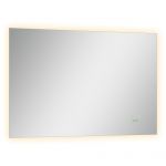 Oglindă Baie LED Kleankin, Dreptunghiulară, Iluminare din Spate, Întrerupător Electric, 60x90 cm | Aosom Romania