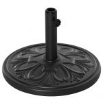 Outsunny Bază Rotundă Umbrelă, Plastic, 13kg, pentru Stâlpi 35-38-48 mm, Negru | Aosom Romania