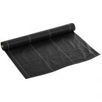 Outsunny Folie pentru Protecția Solului Drenantă și Respirabilă, 50x1 md în PP, pentru Grădina de Legume | Aosom Romania