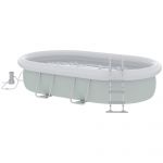 Outsunny Piscină Supraterană cu Cadru din Oțel, Pompa de Filtrare Inclusă, Rezistentă | Aosom Romania