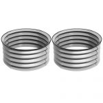 Outsunny Set 2 Paturi Înălțate de Gradină, Jardiniere Exterior cu Margine Protecție, Ideal pentru Flori și Legume, Design Ergonomic | Aosom Romania