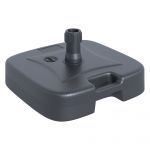 Outsunny Suport Umbrelă de Grădină cu Bază de Umplere Apă/Nisip HDPE Rezistent la Intemperii 46x45x26cm Negru | Aosom Romania