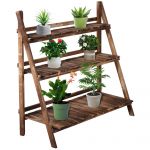 Scara Ghiveci Outsunny, cu 3 Etajere din lemn de Brad, 100x37x93cm | Aosom RO