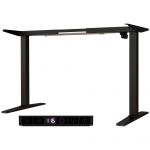 Vinsetto Structura pentru Birou Electrica Reglabila in Inaltine cu Afisaj LED si Mod Anti-oboseala, din Otel, 110x60x71-116 cm, Negru