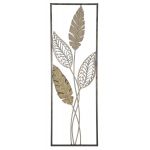 Mauro Ferretti Decoratiune de perete din lemn, frunze-A- CM 30,5X1,90X91