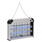 Outsunny Lampă Electrică pentru Insecte 20W, Acoperire 60m², Design Compact, Argintie | Aosom Romania