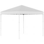 Outsunny Pavilion Pop Up Rezistent la Apă 2.45x2.45m cu Frânghii și Cuie din Oțel, Material Oxford, Albastru | Aosom Romania