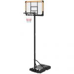 SPORTNOW Cos pentru baschet cu inaltime reglabila, 182-213 cm, Negru