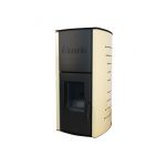 Termosemineu centrala peleti Fornello Michelle 12 KW, complet echipat pentru incalzire, pompa, vas expansiune, automatizare, telecomanda, buncar tiraj fortat, aprindere automata