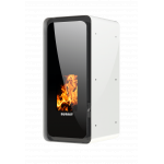 Centrala termosemineu pe peleti Burnit Calor Swan White 13 kW, echipata cu pompa de circulatie, vas de expansiune, automatizare, suprafata pana la 100 metri patrati