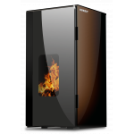 Centrala termosemineu pe peleti Burnit Vision Brown 18 kw, echipata cu pompa de circulatie, vas de expansiune, automatizare, suprafata pana la 120 metri patrati
