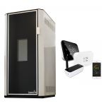 Pachet control de la distanta Termosemineu pe peleti Fornello Lidya 25 kW, pompa Grundfos, vas expansiune, telecomanda, arzator inox, sistem curatare mecanica si termostat Wi-Fi Salus IT 500
