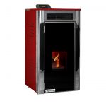 Termosemineu Fornello Primo Truva 25 kW Bordeaux cu kit complet încorporat pentru sistemul de încălzire,pompa de circulatie,vas de expansiune,supape de siguranta,Sistem de curatare automata MECANICA creuzet