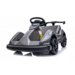 Masinuta-Kart electric pentru copii 2-5 ani, RACE8 35W 6V, telecomanda, culoare Gri