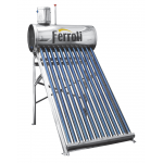 Panou solar nepresurizat din inox Ferroli Ecosole - 15 tuburi si boiler 150L (cu vas flotor 5L si tija de aerisire)