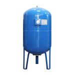 Vas expansiune pentru hidrofor Fornello 150 litri, vertical, cu picioare si manometru, culoare albastru, presiune maxima 10 bar, membrana EPDM