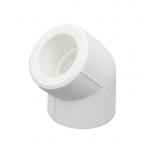 Cot PPR, D 32 x 32 mm, alb, 45 grade