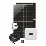 Pachet sistem fotovoltaic monofazat hibrid, 10 kW, 18x Panouri monocristaline Yingli 550 Wp, Invertor Huawei SUN 2000-3KTL-L1 + Invertor Huawei SUN 2000-5KTL-L1, Contor electronic monofazat Huawei Smart Meter DTSU666-H, Acumulator Huawei Luna 5kW