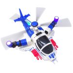 Elicopter de Lupta Albastru, cu lumini si sunete, rotatie 360