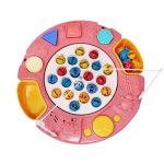 Joc interactiv de Pescuit, cu Muzica, Lumini si Forme Geometrice, Roz, Salamandra Kids