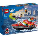 LEGO CITY BARCA DE SALVARE A POMPIERILOR 60373