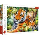 PUZZLE TREFL 1500 TIGRI BENGALEZI IN PADUREA TROPICALA