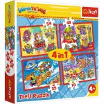 PUZZLE TREFL 4IN1  SPIONII SECRETI