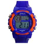Ceas Copii, Afisaj Electronic, Cronometru, Data, Alarma/F1, Rezistent la Apa, Rosu/Albastru, Salamandra Kids