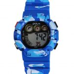Ceas Copii, Afisaj Electronic, Cronometru, Data, Alarma/F1, Rezistent la Apa, Urban/Albastru, Salamandra Kids