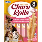 Churu Rolls Recompense gustoase pentru caini cu Pui si somon 8 x 12 g