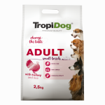 TropiDog, hrana uscata Premium Talie mica cu Curcan si orez, 2.5 kg