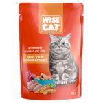 Wise cat, hrana umeda pentru pisici cu pui in sos - 24x100 g