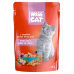 Wise cat, hrana umeda pentru pisici junior cu miel in sos - 100 g