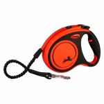 Lesa pentru caini Extreme banda, Flexi, Retractabil, Pana la 15 kg, XS, 3 metri, Portocaliu