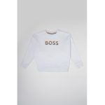 Bluza sport de bumbac cu logo contrastant