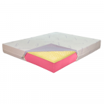 Saltea de pat Ortopedica cu Latex 180x200 - 17+3+1, Reversibila, 7 zone, Husa Lavanda, Young