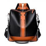 Rucsac dama Artemis GT2192, Negru/Maro