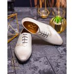 Pantofi eleganți de bărbați din piele naturala, light beige - P1621