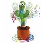 Cactus Dansator si Vorbitor Usb cu LED-uri Colorate / Jucarie interactiva